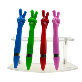 Finger Shape Twist Ballpoint Pen