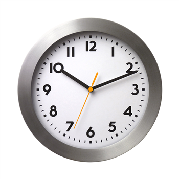 Aluminum Hanging Wall Clock