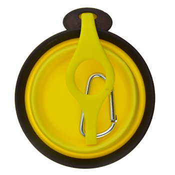 Small Collapsible TPE Pet Bowl with Hanger and Carabiner 