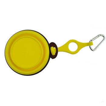 Small Collapsible TPE Pet Bowl with Hanger and Carabiner 