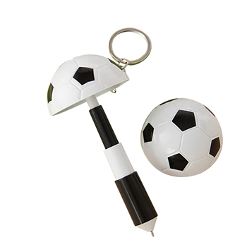 A ball-shaped ballpoint pen.