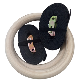 Wood Gymnastic Rings Set
