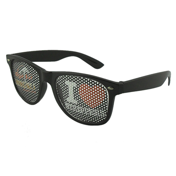 Print Pinhole Sticker Glasses