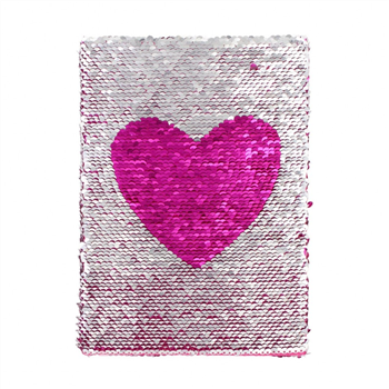 Unicorn Shiny Reversed Sequin Notebook Journal