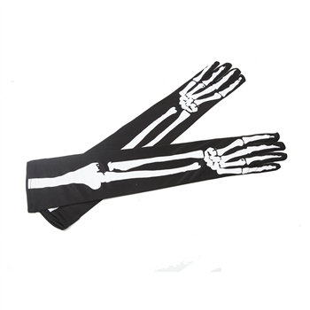 Long Sleeve Sketeton Gloves