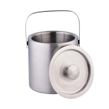 Double Stainless Steel Ice Bucket