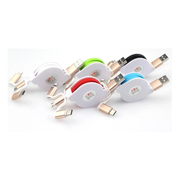 3 in 1 Telescopic Mobile Data Cable