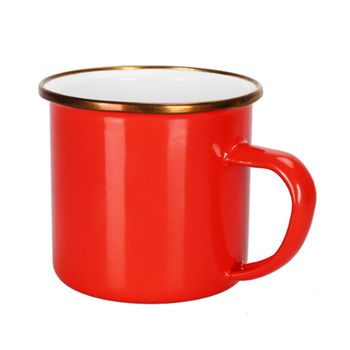 Gold-rimmed Enamel Cup 