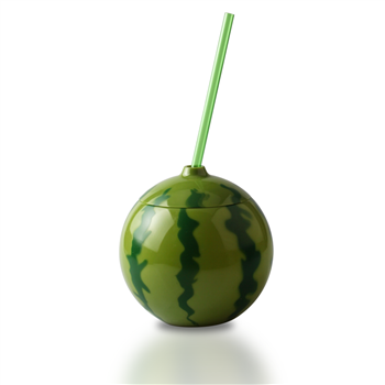  Round Shape Drinking Cup with Straw