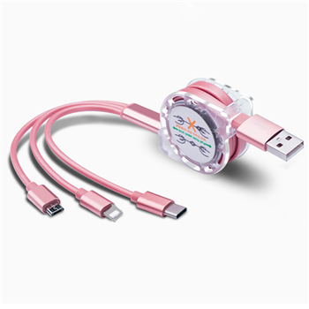 Retractable 3 in 1 Multiple Charging Cord Adapter