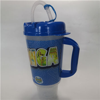 Snap-on Lid with Straw Cup