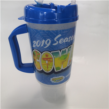Snap-on Lid with Straw Cup