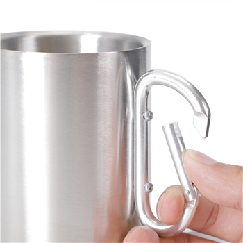 10OZ Carabiner Handle Stainless Steel Mug