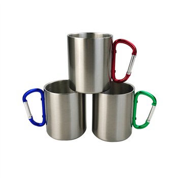 10OZ Carabiner Handle Stainless Steel Mug