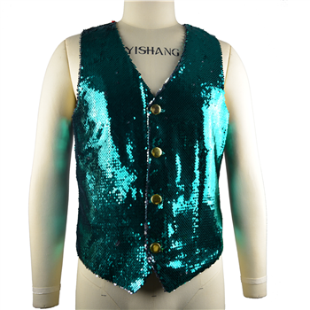Sequined Shirt Vest