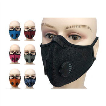 Reusable cycling running face mask with filters