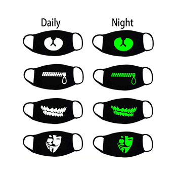 Reusable Protective Cotton Mask Glow in the Dark