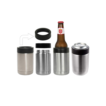 12 oz Double Wall Stainless Steel Insulated Can Cooler