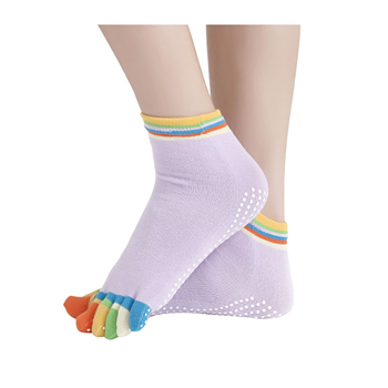 Yoga Socks with Grips Non-Slip Toe Socks