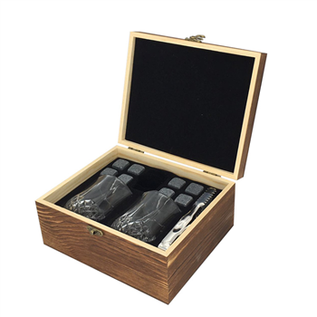 Whiskey Stones and Glass Set