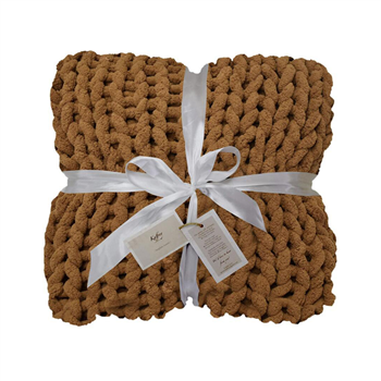 Knit Chenille Bed Blanket 