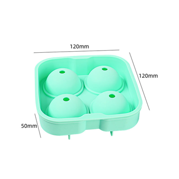 Silicone four hole diamond ice mold