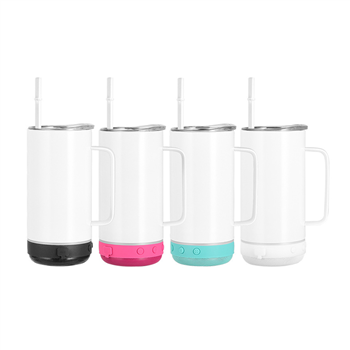 Bluetooth Speaker Tumbler with Lid and Handle