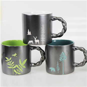 15oz Metallic Ceramic Mug