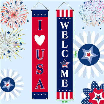Custom Hanging Door Banners Flag Porch Decoration