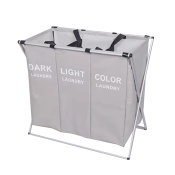 Foldable Laundry Basket 3 Section