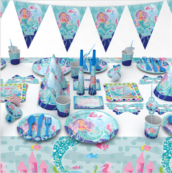 Customized Disposable Party Tableware 16 Set in One
