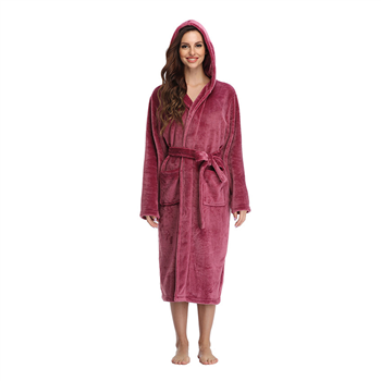 Long Plush Flannel Robe