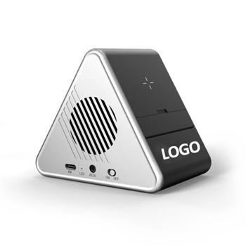 3-In-1 Wireless Charging Phone Stand and Bluetooth Speaker
