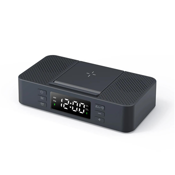 Wireless Charging Desk Clock with Temperature