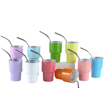 2oz Mini Tumbler with Straw
