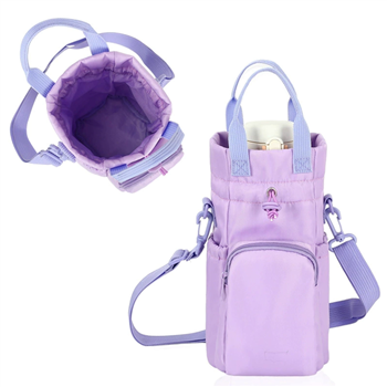 Drawstring Crossbody Bottle Bag