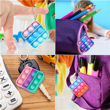 Fidget Push Pop Keychain