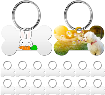 Stainless Steel Bone shape Pet ID Tags