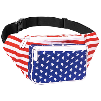American Flag Crossbody Waist Bag