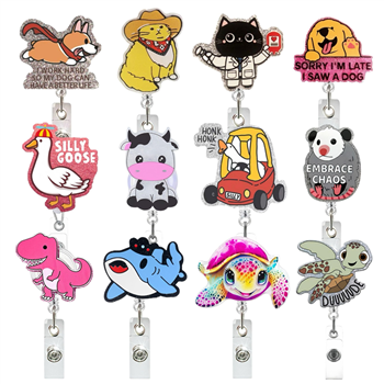 Acrylic Retractable Badge Reel 