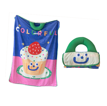Portable Blanket with Pillow