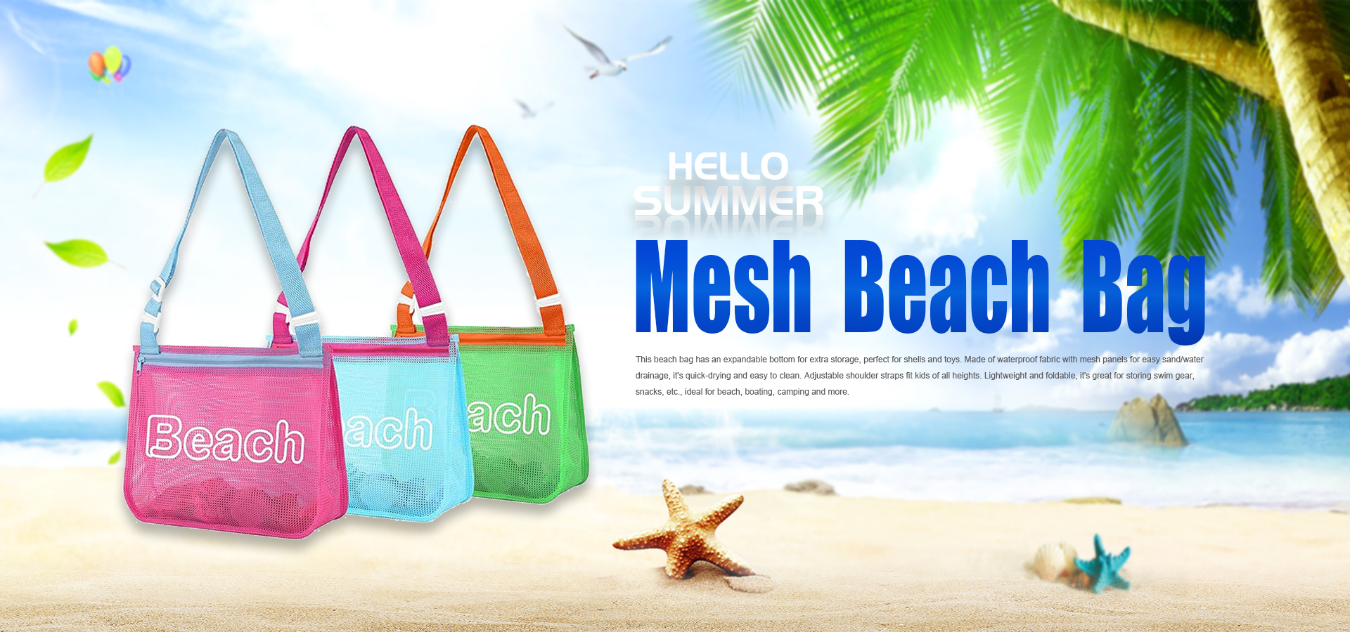 Mesh Beach Bag